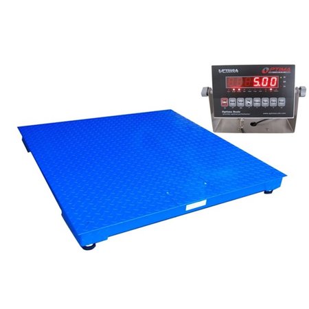 OPTIMA SCALES NTEP Heavy Duty Pallet Scale - 2 x 2 ft., 5000 x 1 lb. OP385050